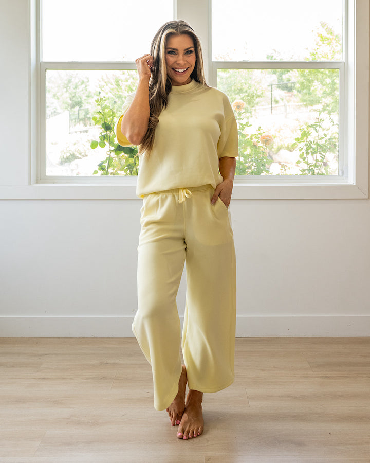 NEW! Macey Scuba Fabric Top - Lemonilla