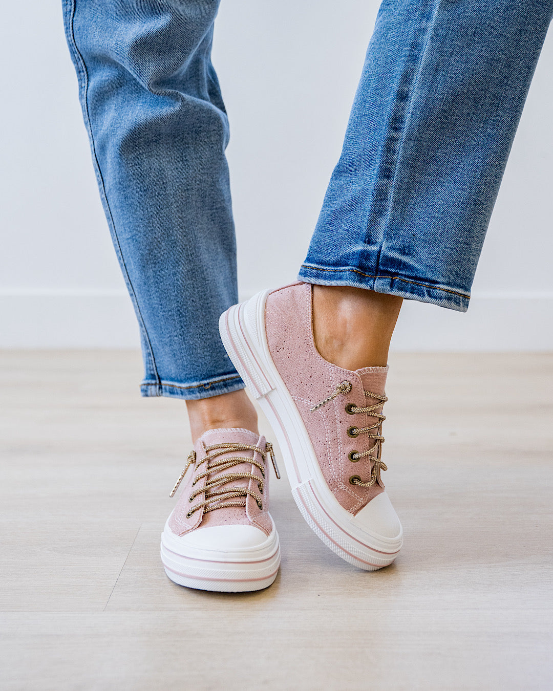 NEW! Very G Aman Suede Sneakers - Blush Very G
