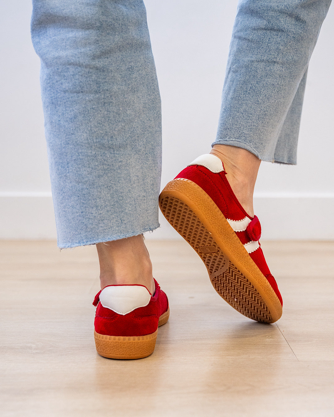 NEW! Corkys Calm Down Mary Jane Sneakers - Red Corkys Footwear