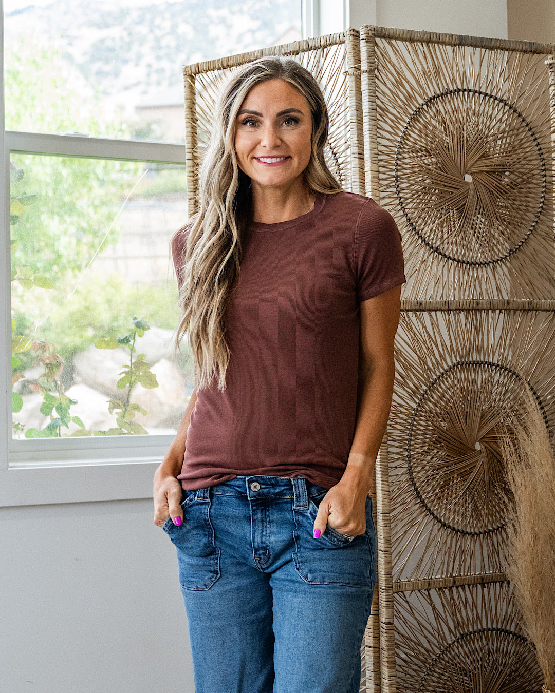 NEW! Brenley Ribbed Knit Top - Espresso Wishlist