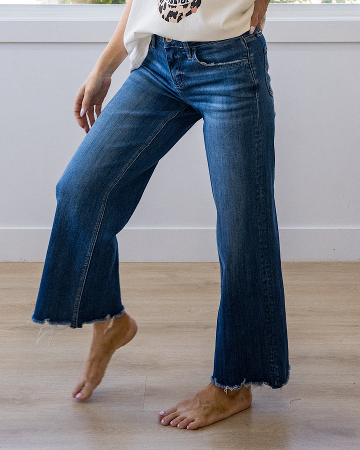 Lovervet What If Non Distressed Wide Leg Jeans