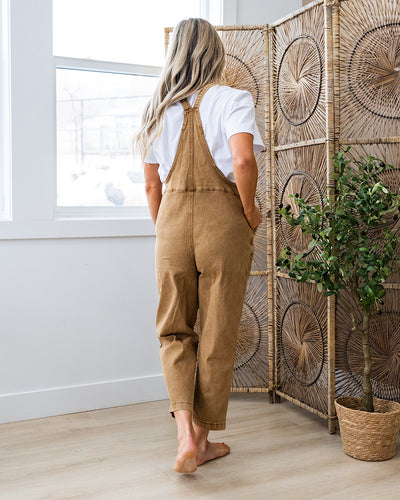 Lucinda Overalls - Deep Camel  Zenana   