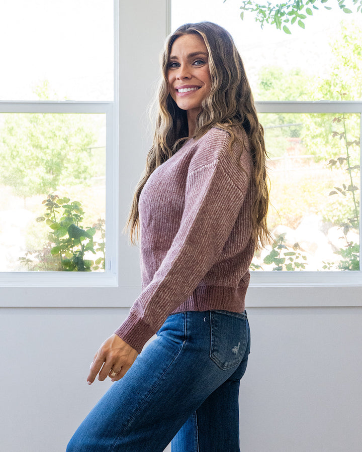 NEW! Josie Cozy Sweater - Dusty Rose