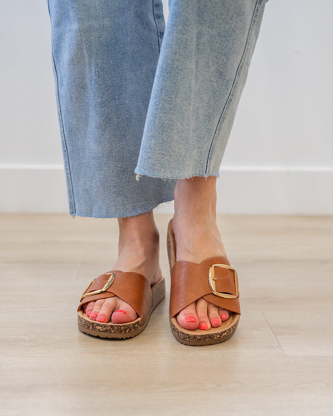 Corkys Road Trip Slip On Sandals - Cognac Corkys Footwear