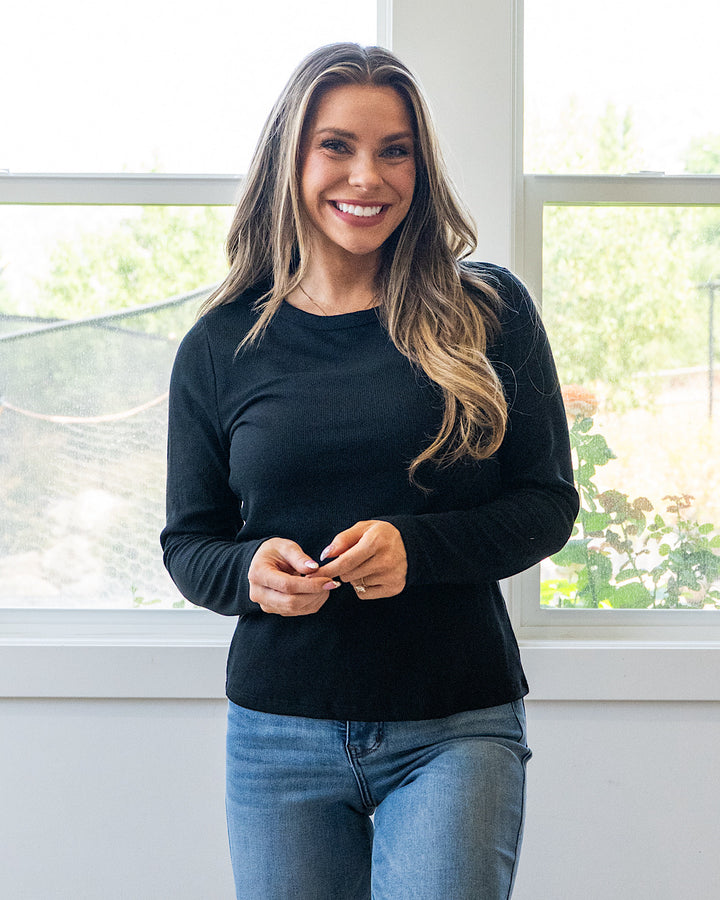 Sydney Micro Ribbed Top - Color Options Available!