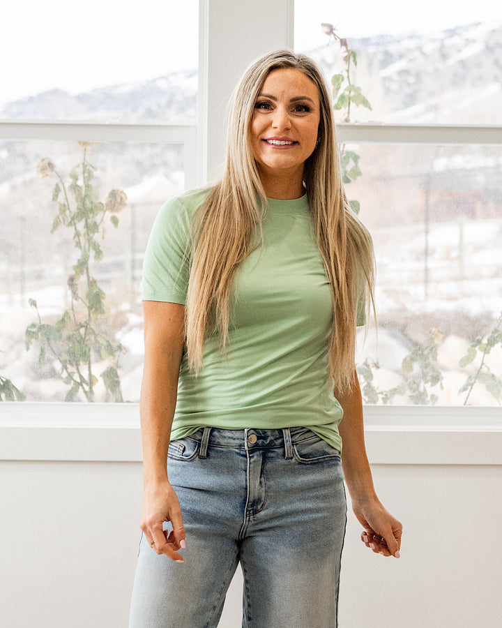 NEW! Blair Short Sleeve Top - Sage