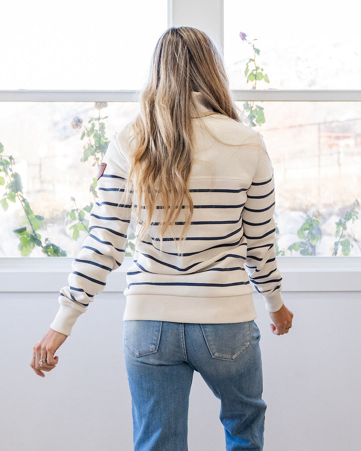 NEW! Wanakome Caro High Neck Sweatshirt - Ivory