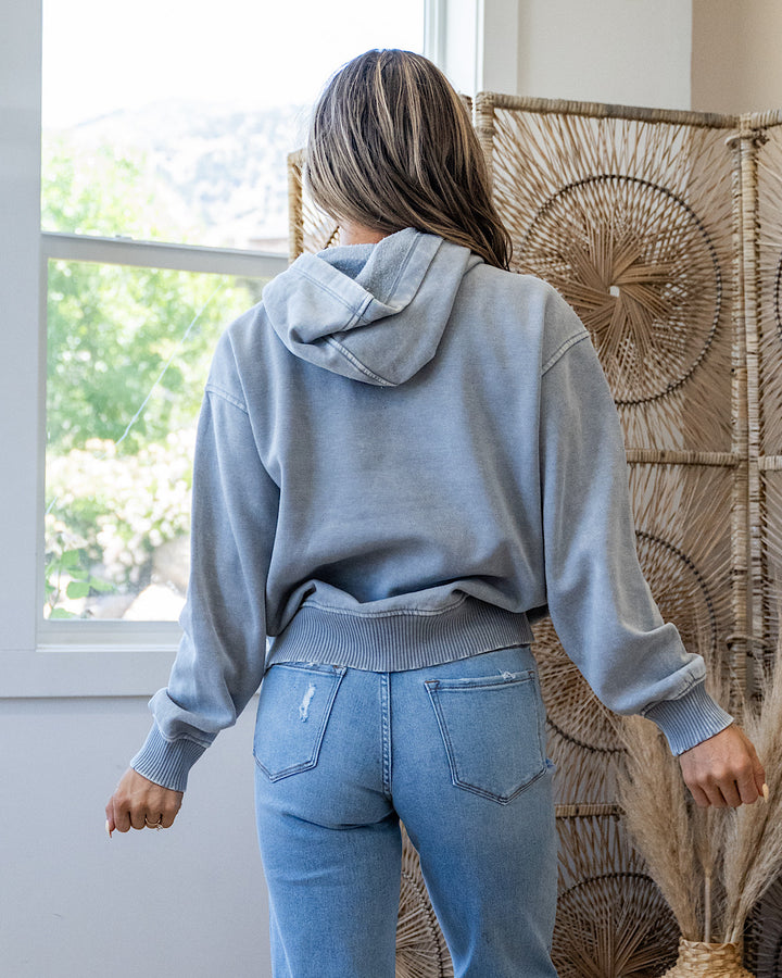 NEW! The Keeper Fleece Hoodie - Sleet Zenana