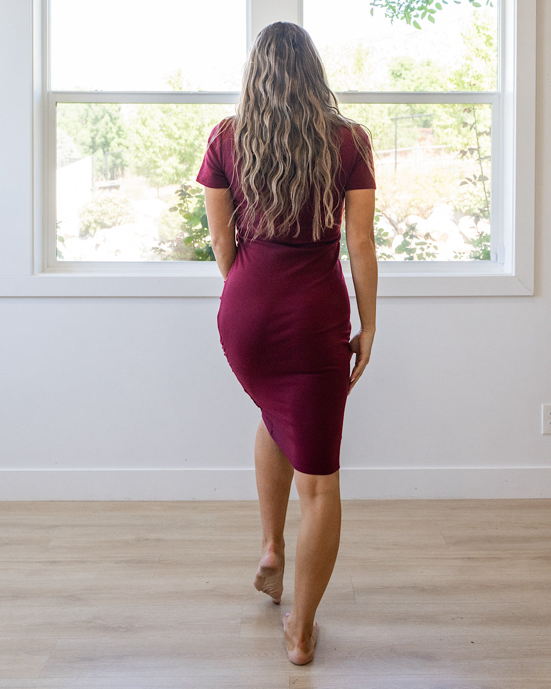 NEW! Ampersand Ave Better Than Basics Dress - Burgundy Ampersand Ave
