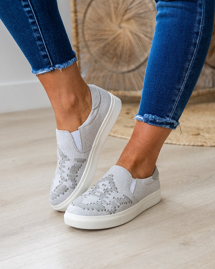 Very G Marian Slip On Sneakers- Light Gray