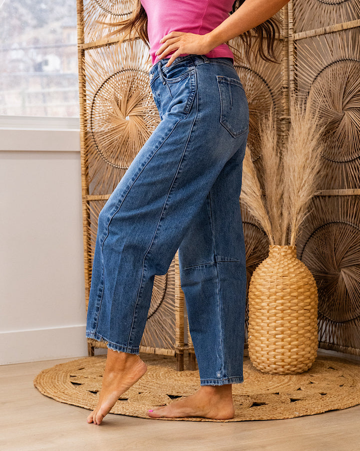 NEW! KanCan No Reason Non Distressed Barrel Jeans KanCan