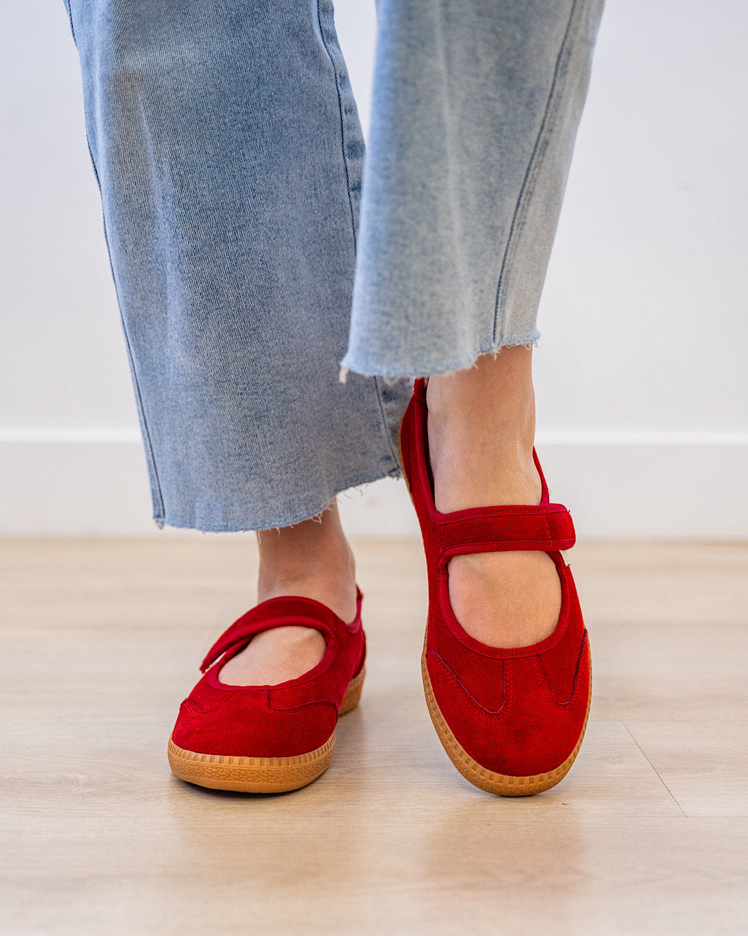 NEW! Corkys Calm Down Mary Jane Sneakers - Red Corkys Footwear