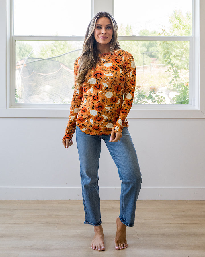 NEW! Blair Long Sleeve Top - Spooky Autumn