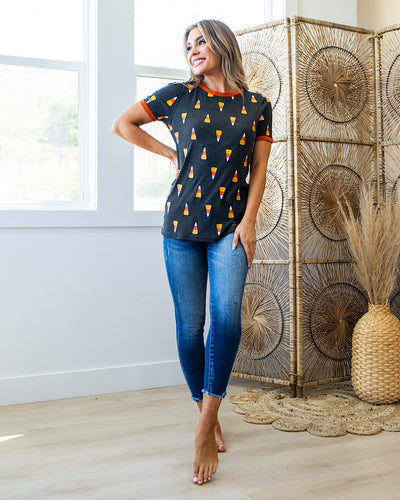 NEW! Ampersand Ave Candy Corn Cutie Tee  Ampersand Ave   