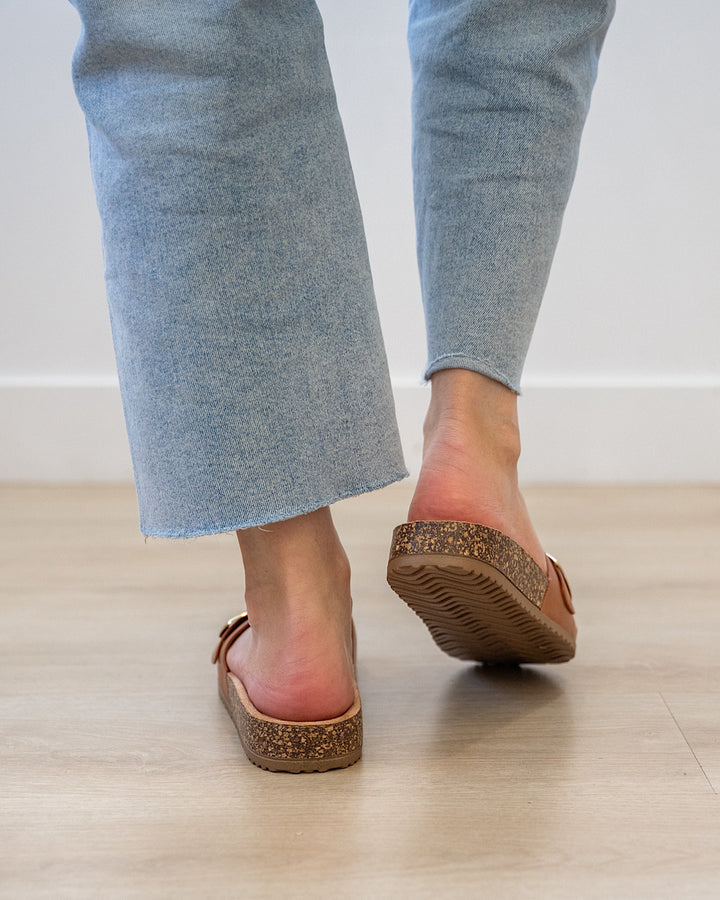 Corkys Road Trip Slip On Sandals - Cognac Corkys Footwear