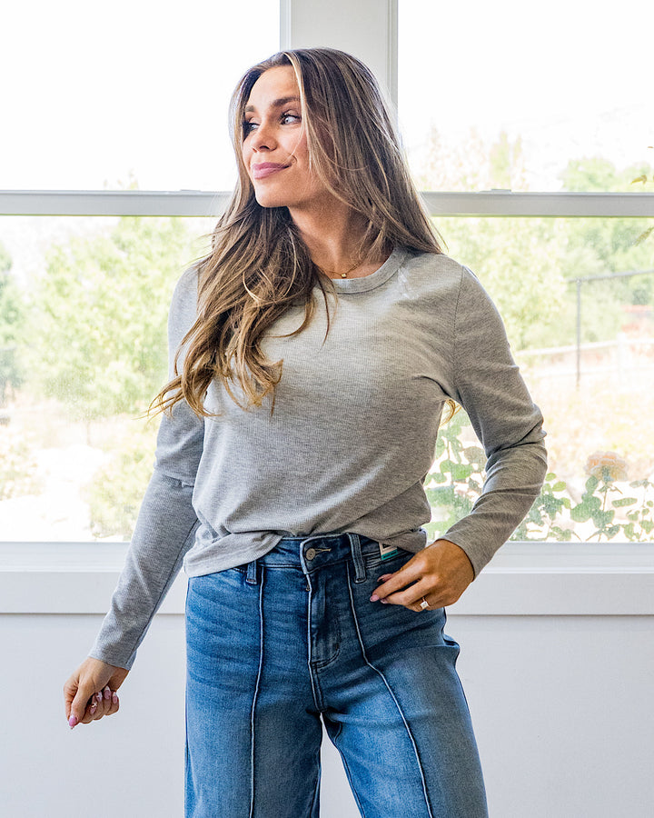 Sydney Micro Ribbed Top - Color Options Available!