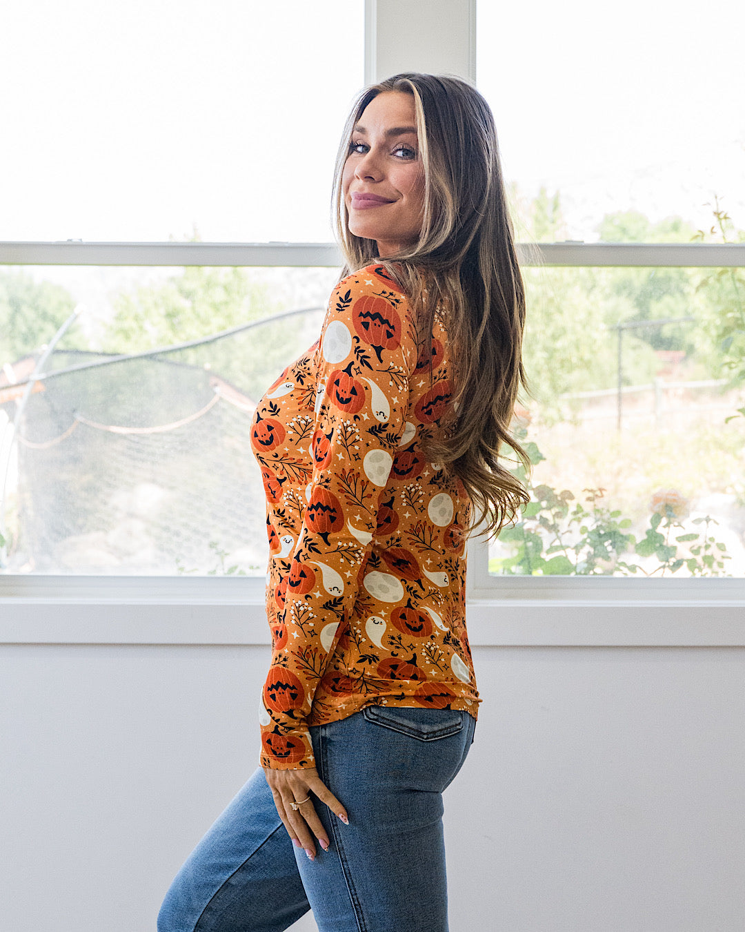 NEW! Blair Long Sleeve Top - Spooky Autumn