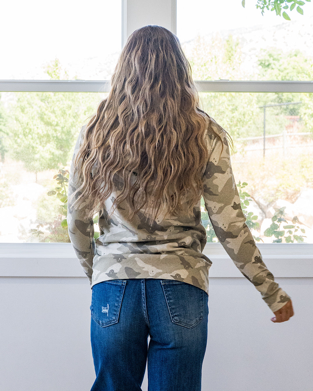 NEW! Ampersand Ave Peek-A-Boo Camo FullZip Sweatshirt