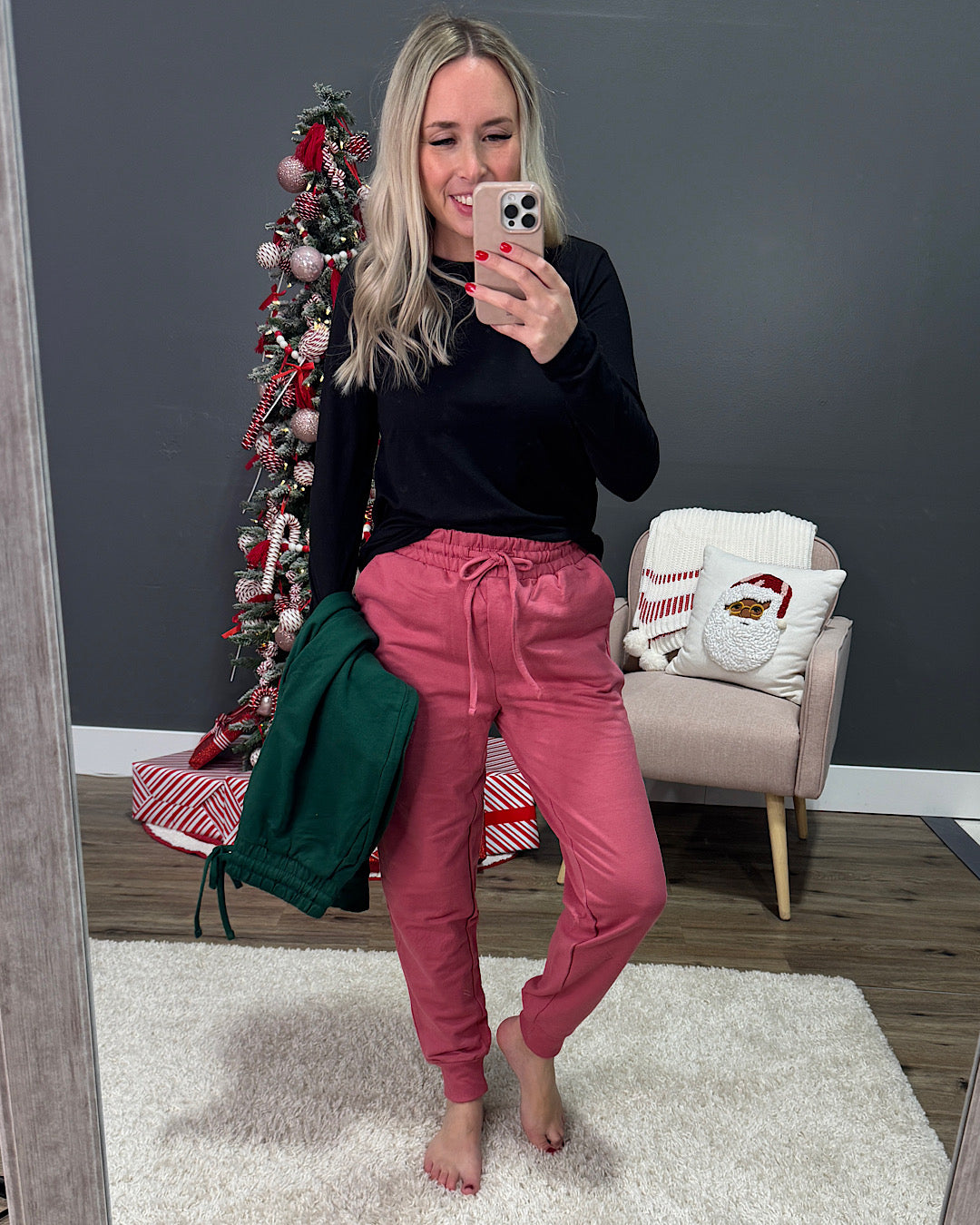 DOORBUSTER! French Terry Joggers - Rose Zenana