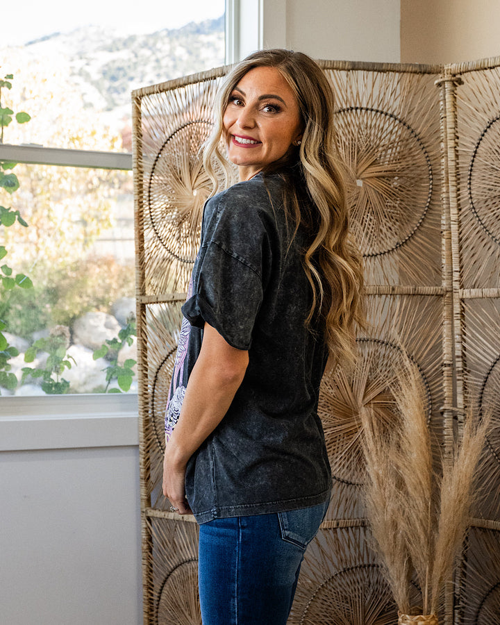 NEW! Dreamers World Tour Mineral Wash Black Tee Zutter