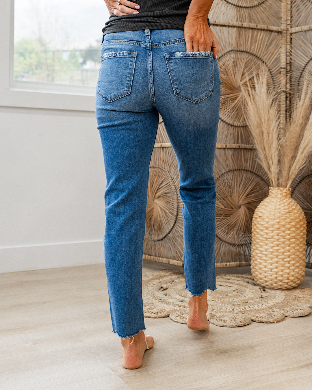 NEW! KanCan Close to You Slight Distressed Slim Straight Jeans  KanCan   