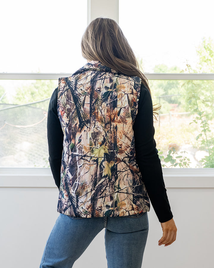 NEW! Remy Zip Up Vest - Dark Camo