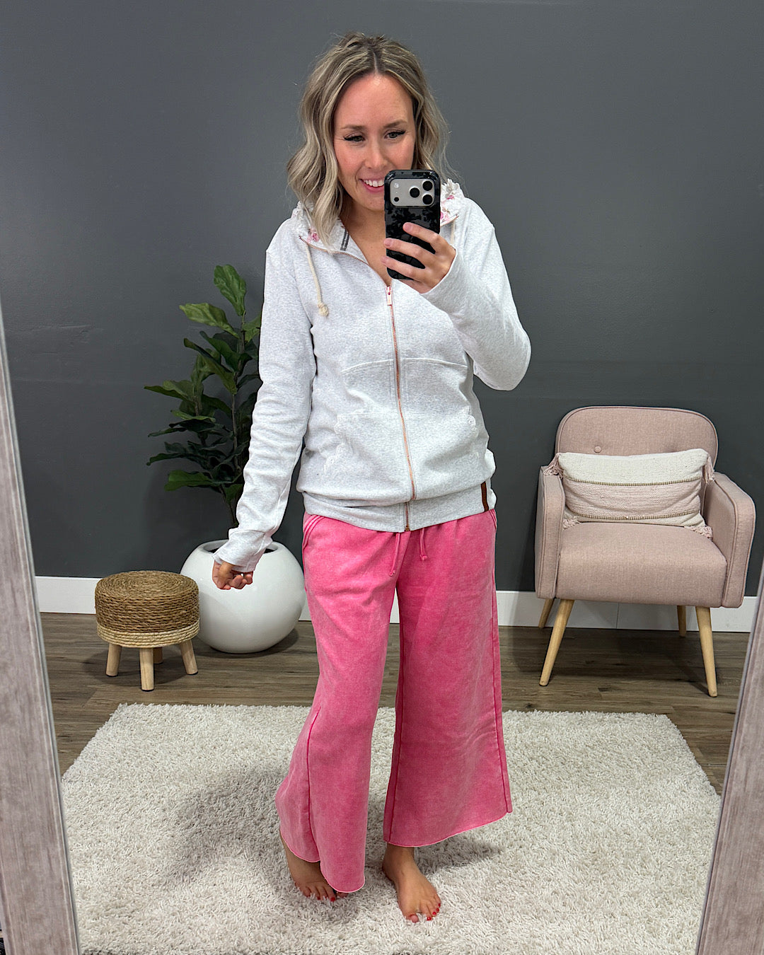 NEW! Ampersand Ave Morning Mist FullZip Sweatshirt Ampersand Ave