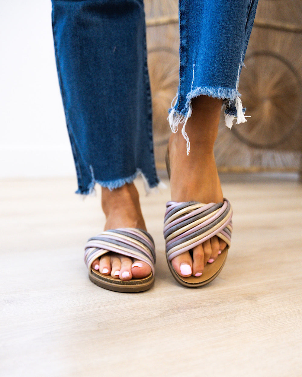 Blowfish Malu Sandals - Pink, Gold & Pewter FINAL SALE  Blowfish   