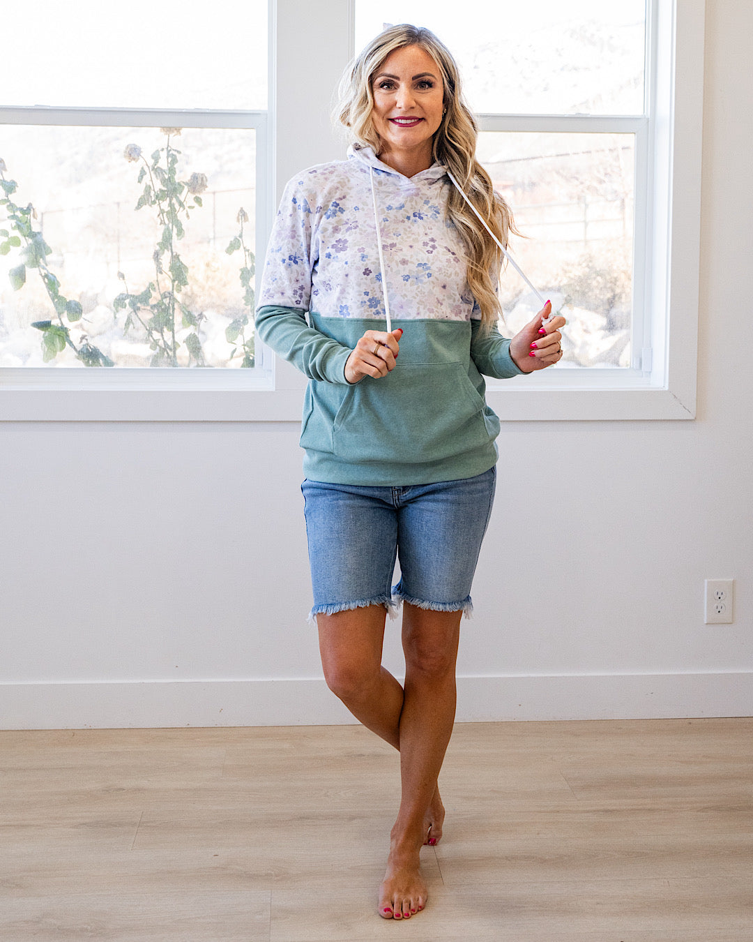 NEW! Hailey Pullover Hoodie - Spring Meadows and Sage Michelle Mae