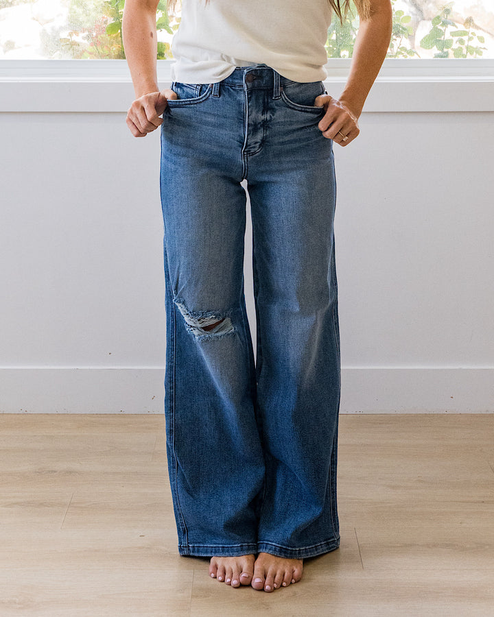 NEW! Judy Blue See You Soon Retro Wide Leg Jeans