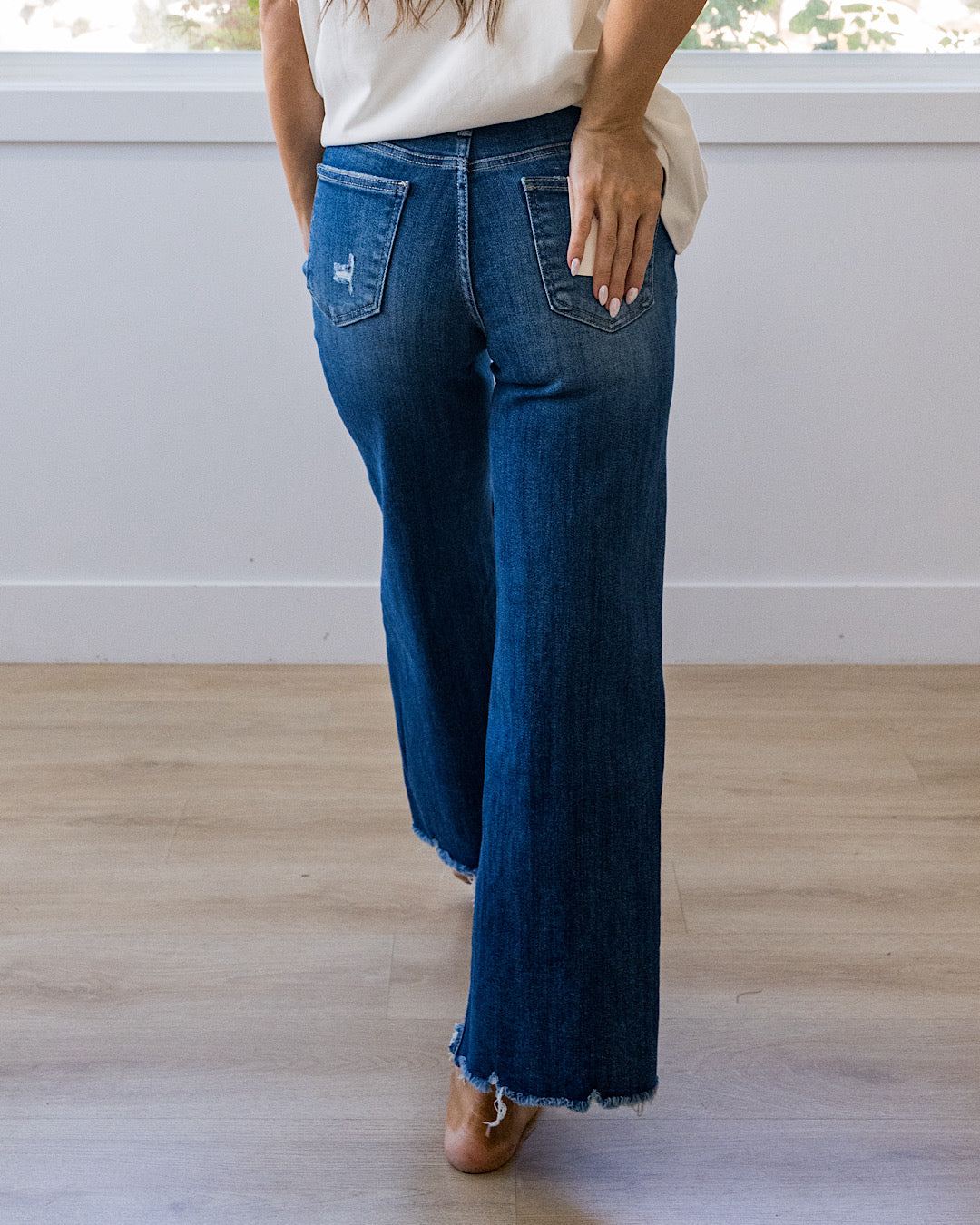 Lovervet What If Non Distressed Wide Leg Jeans