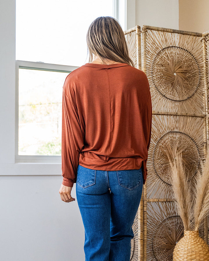 DOORBUSTER! Dolman Sleeve Top - Hazelnut