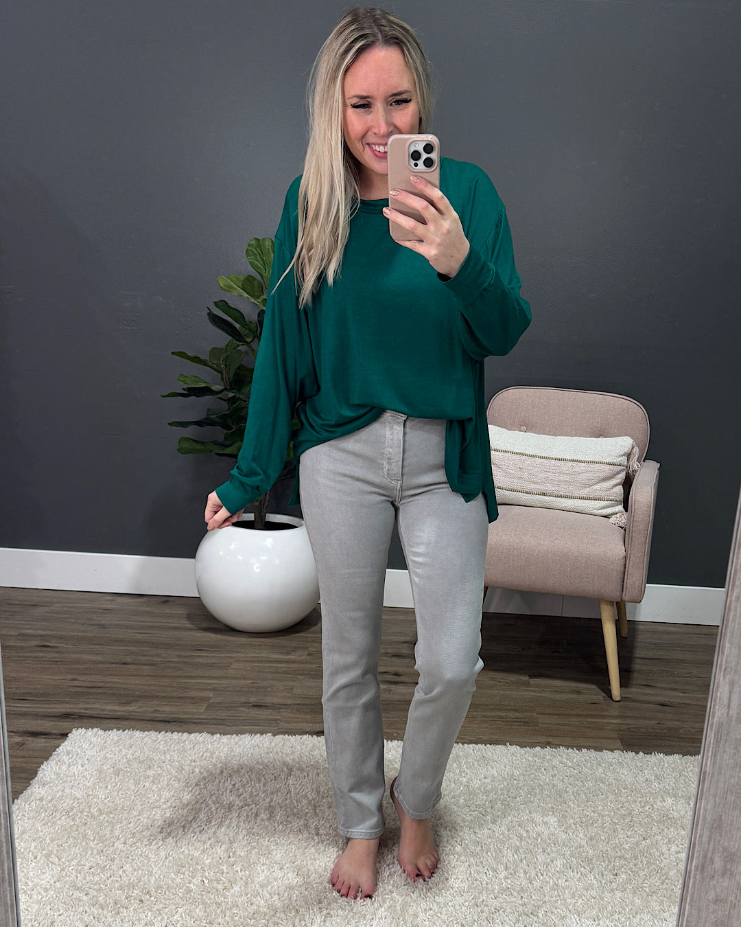 DOORBUSTER! Dolman Sleeve Top - Hot Pink