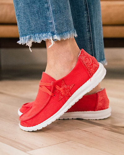 Gypsy Jazz Stella Slip on Sneakers - Coral FINAL SALE Very G