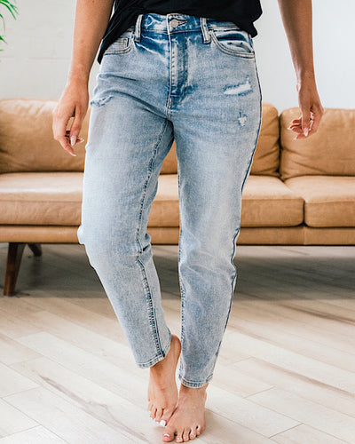 KanCan Waverly Stone Wash Mom Jeans KanCan