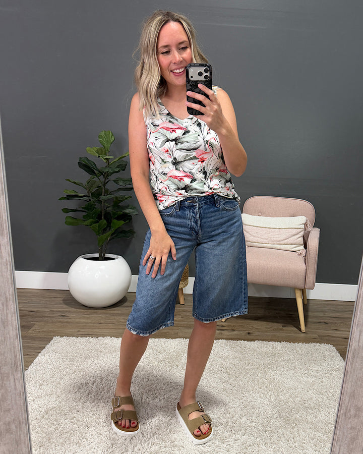 NEW! Noelle Tank Top - Flamingos