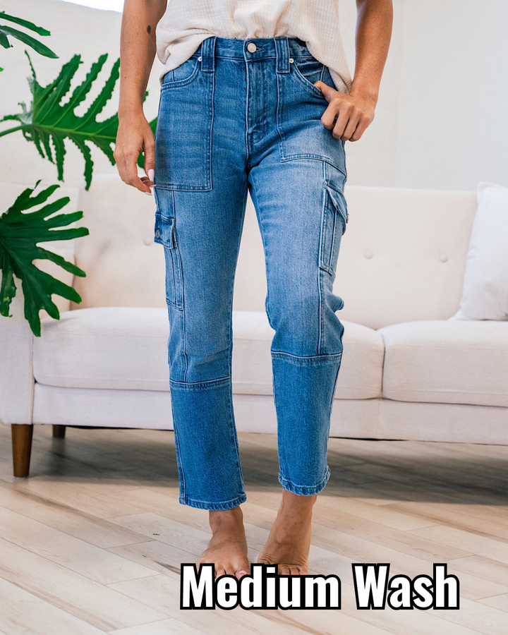 KanCan Avery Cargo Jeans - Color Options Available! KanCan