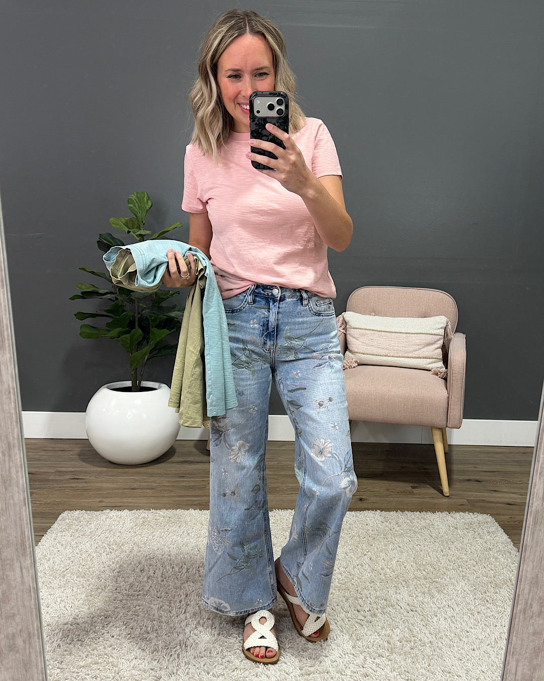 NEW! Melinda Short Sleeve Top - Seafoam