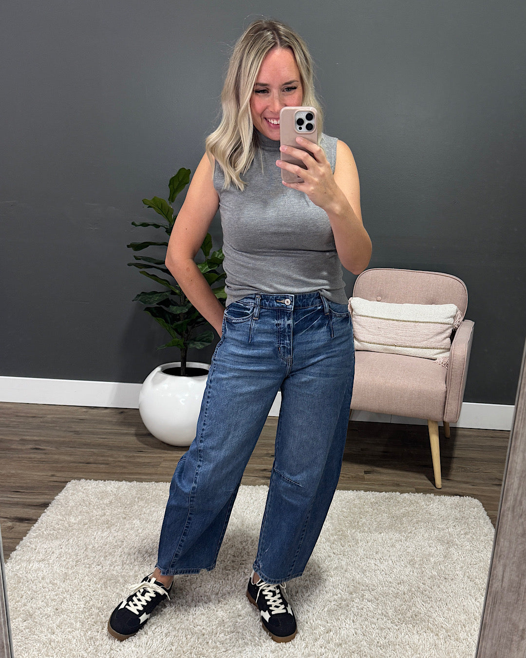 NEW! KanCan No Reason Non Distressed Barrel Jeans KanCan