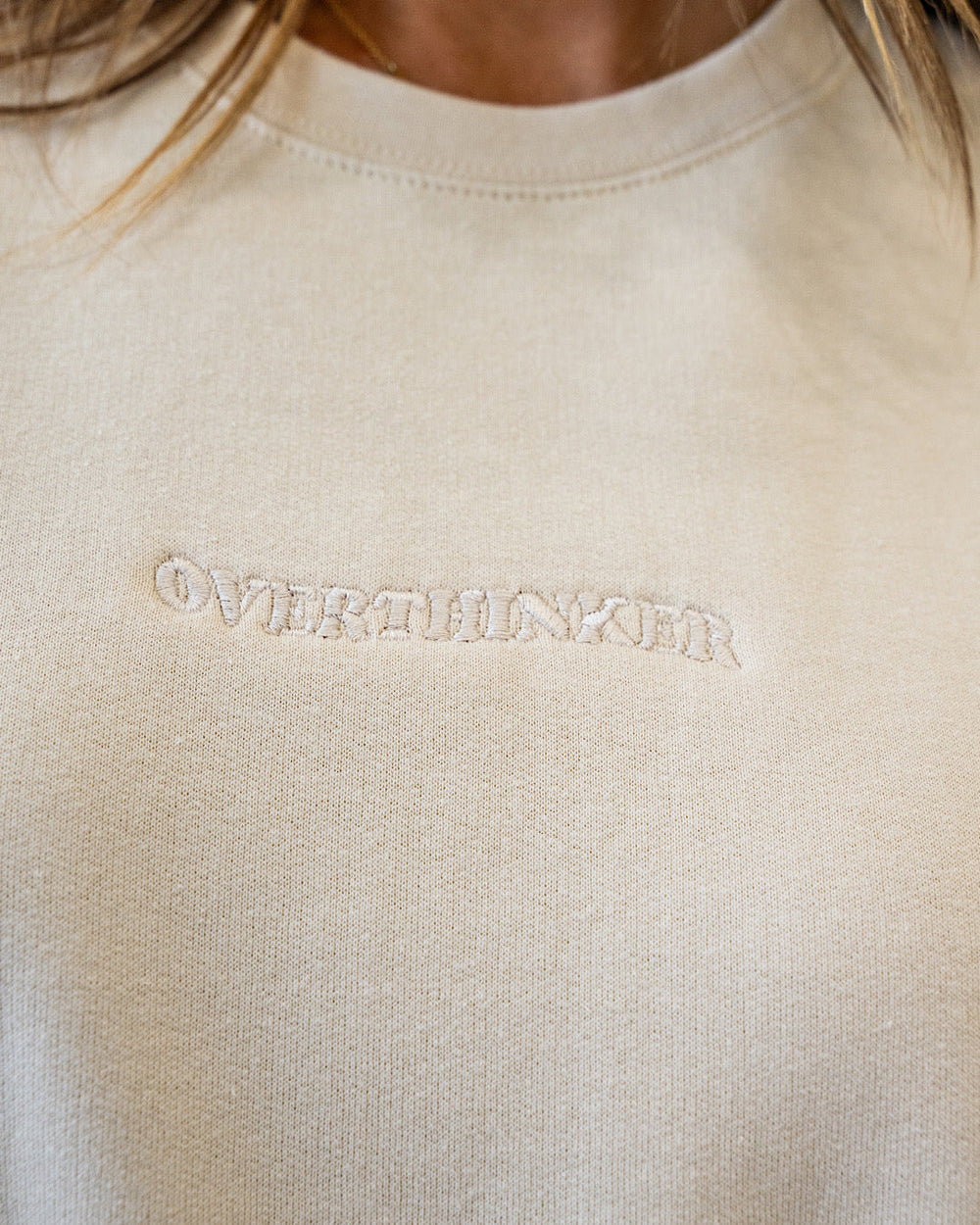 NEW! Overthinker Cream Sweatshirt D&E