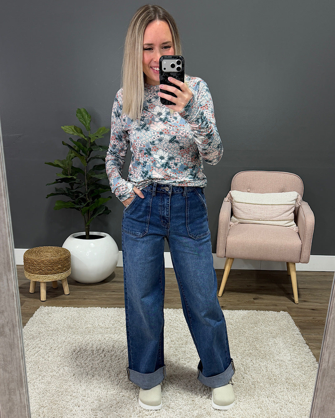 NEW! KanCan Elsie 90's Wide Leg Trouser Jeans KanCan