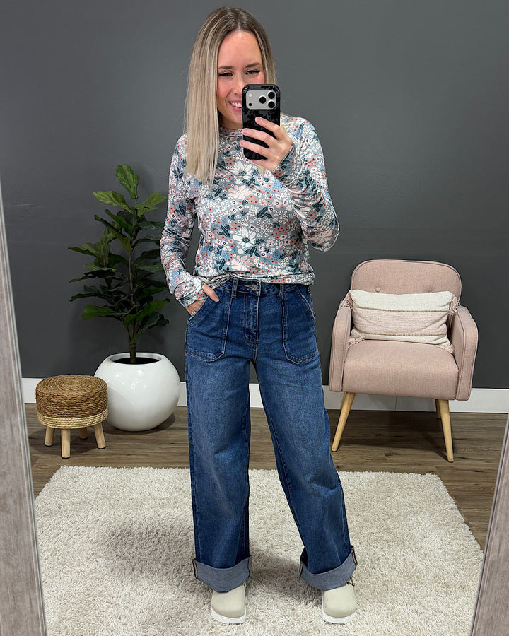 NEW! KanCan Elsie 90's Wide Leg Trouser Jeans KanCan