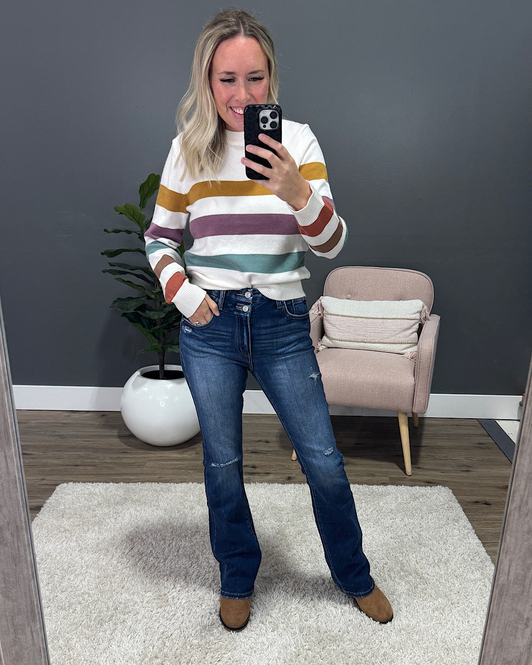 NEW! KanCan Cara Double Button Bootcut Jeans KanCan