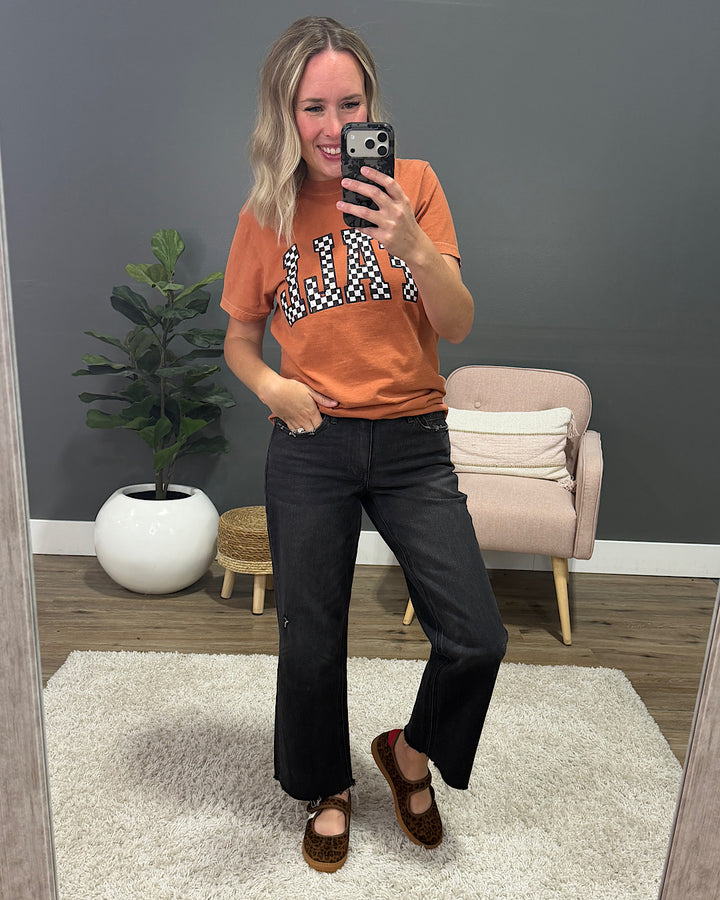 NEW! Fall Checkered Tee - Yam