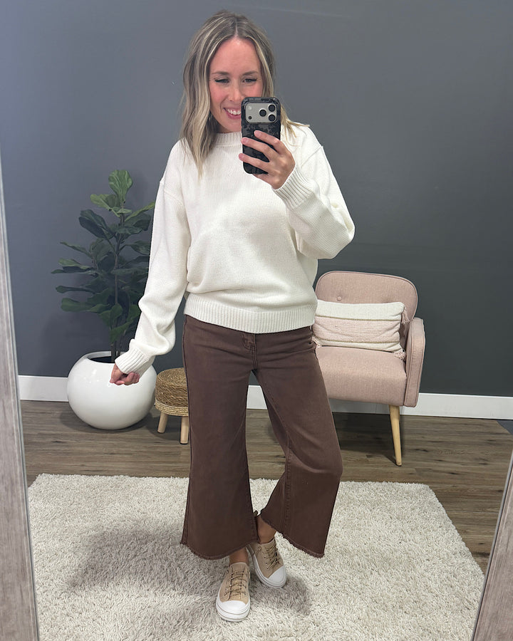 NEW! Cambree Classic Sweater - Whipped Cream