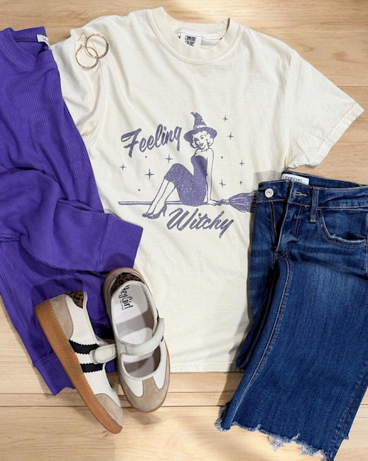 NEW! Feeling Witchy Ivory Tee