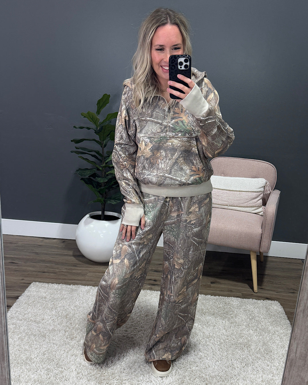 NEW! Drift Away Wide Leg Lounge Pants - Camo Blakely