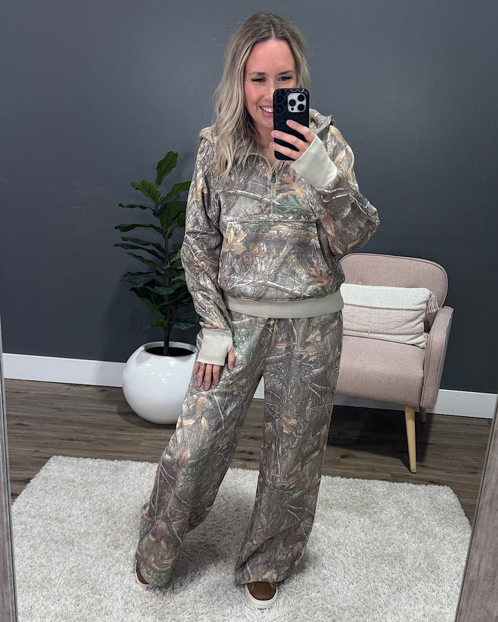 NEW! Drift Away Wide Leg Lounge Pants - Camo Blakely