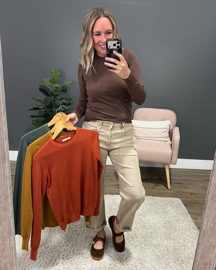 NEW! Eleanor Fine Knit Sweater - Hunter Green Be Cool