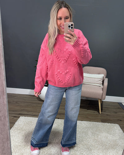 NEW! My Sweetheart Sweater - Bubble Gum Pink